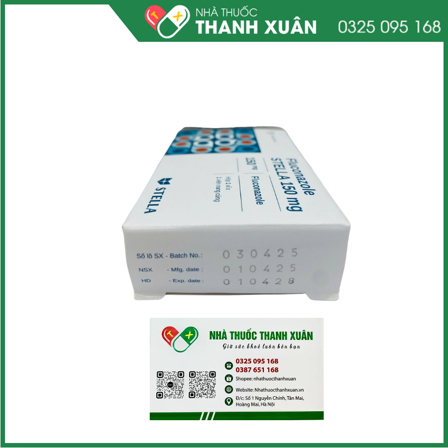 Fluconazole Stella 150 mg điều trị nấm, viêm màng não